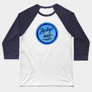 1934 The Zephyr Passenger Train Baseball T-Shirt